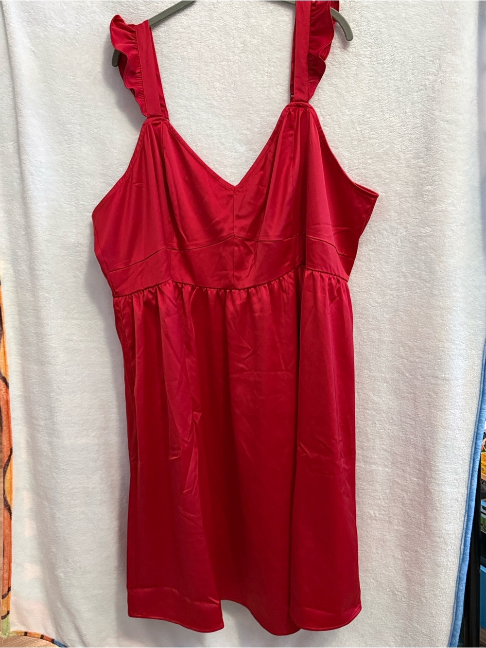 NWT Retro Chic By Torrid Flutter Sleeve Red Swing Dress Size 28 - Picture 2 of 7